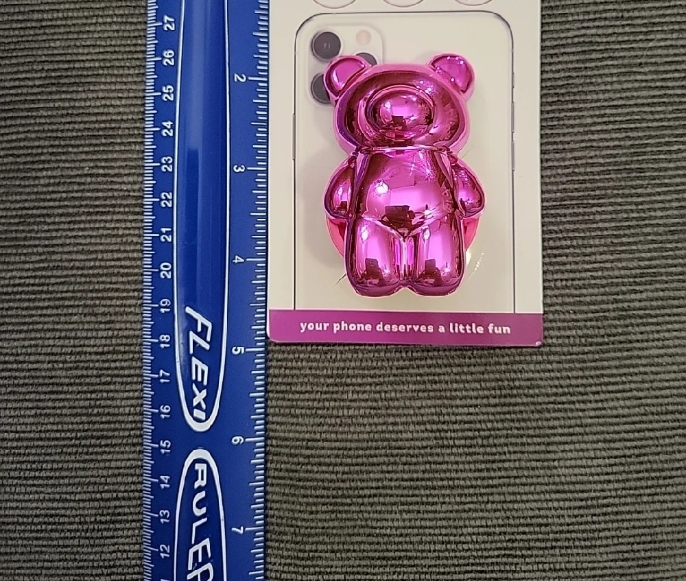 Pink Bear Phone Grip NWT